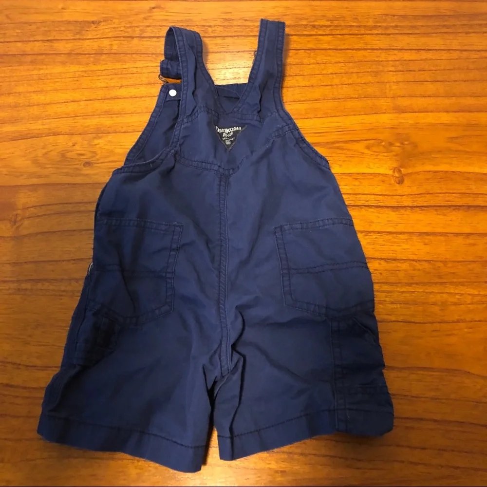 OshKosh B'Gosh Navy Twill Americana Shortalls